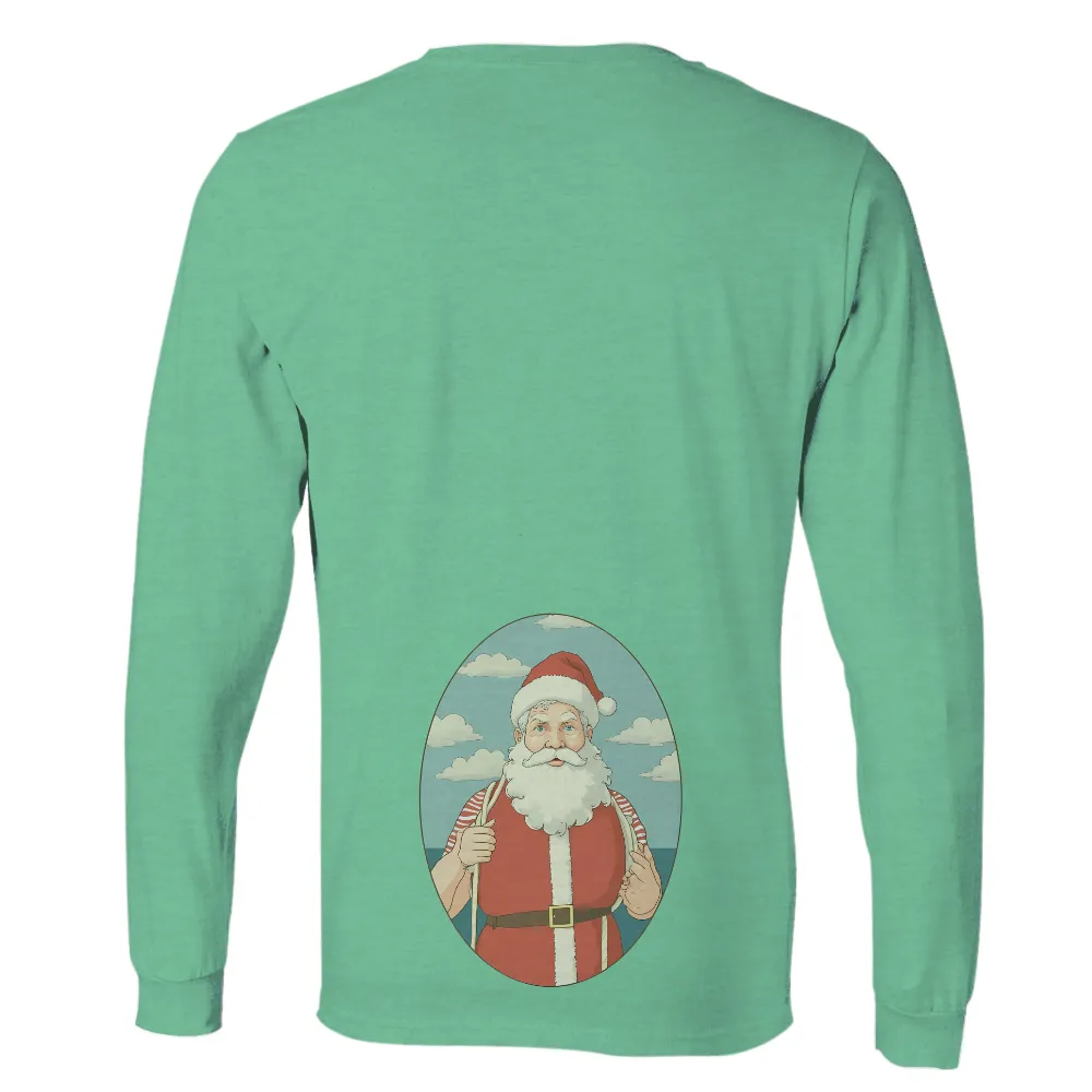 T-Shirts Custom: Modern Santa's Festive Adventure|best christmas shirts 2022