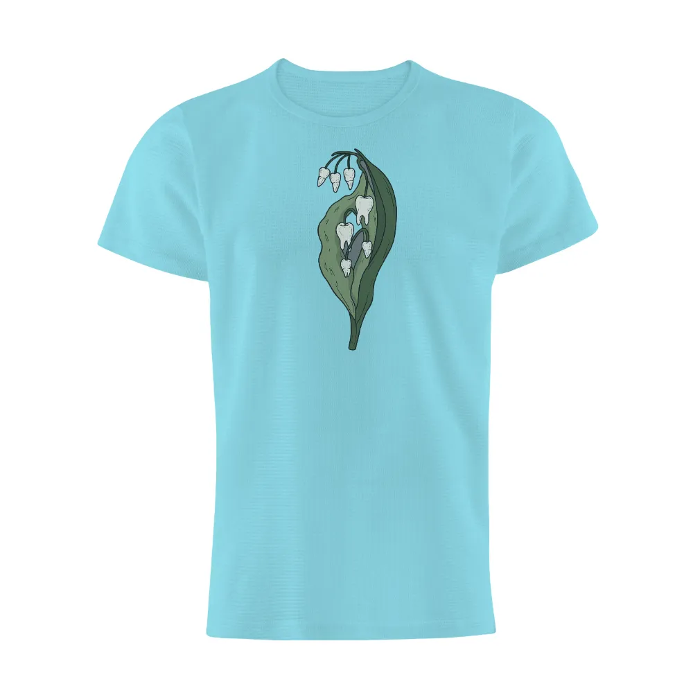 Customized Tee Shirts: Dental Health Meets Nature's Beauty|palm leaf print shirt womens