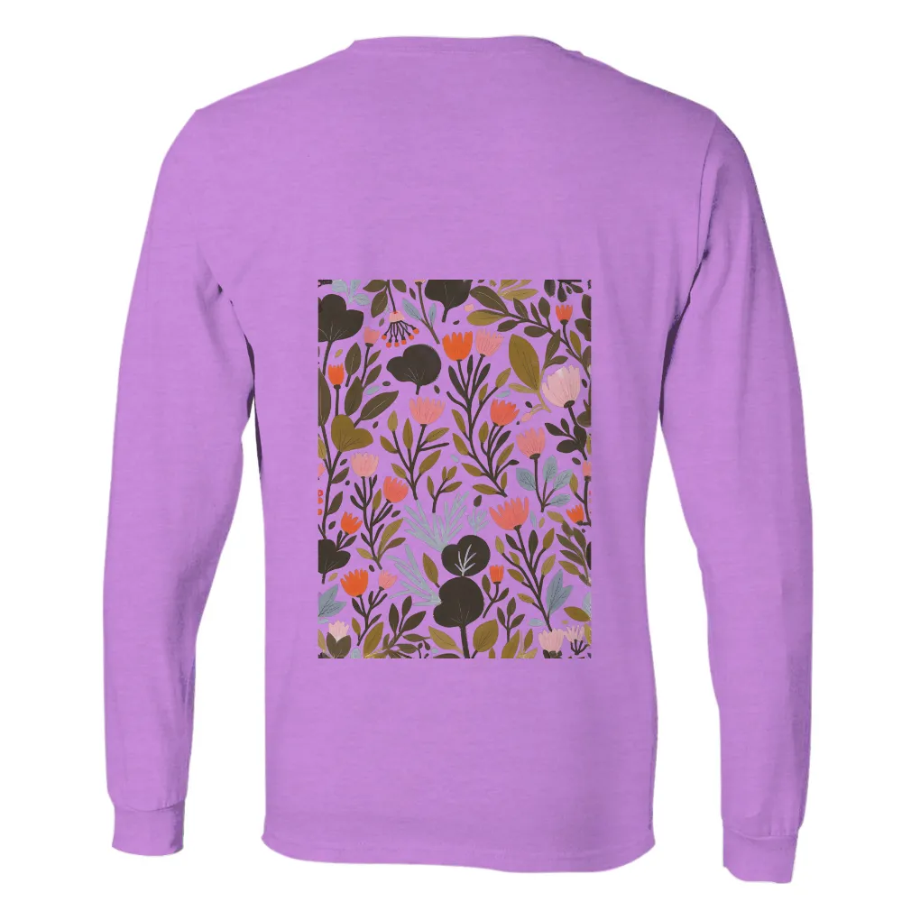 Custom T-Shirt Printing: Vibrant Flowers and Leaves from a Secret Garden|graffiti nature