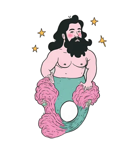 T-Shirts Design: Orion the Merman - Fantasy & Magic