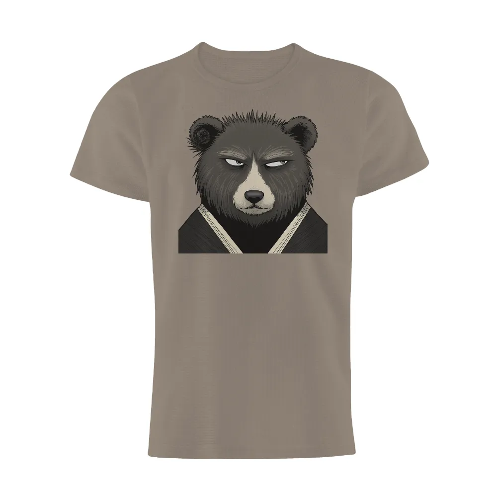 Shirts Graphic Tees: Boris the Bear - Urban Nature Fusion|cartoon character with blue shirt