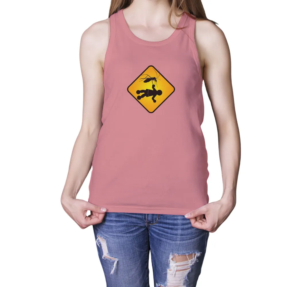 Shirts Graphic Tees: Warning Sign of Unexpected Threats|surreal hawaii shirt