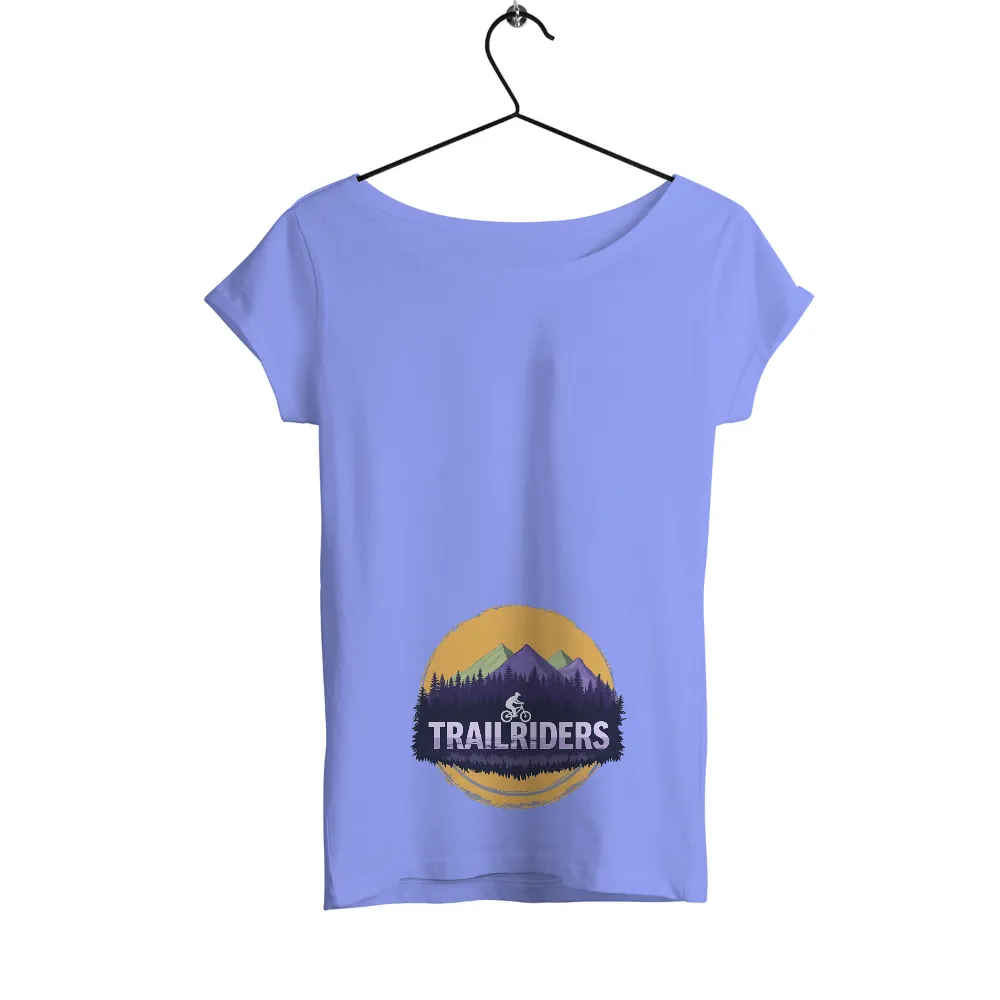 T-Shirts Custom: Trail Riders Adventure | Sports Tees| Vibrant outdoor scene