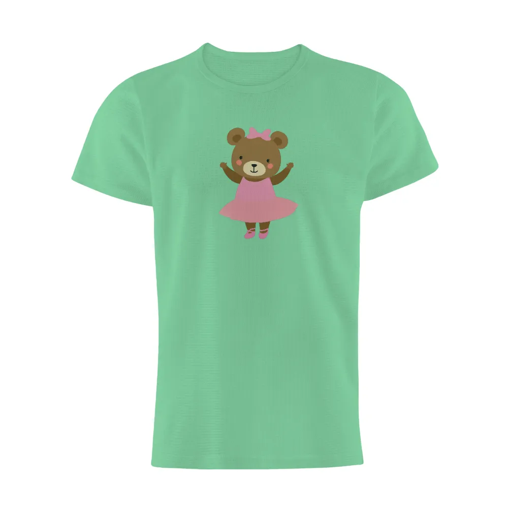 Customized Tee Shirts: Cute Bear Ballet Dancer|pink boyfriend sweatshirt