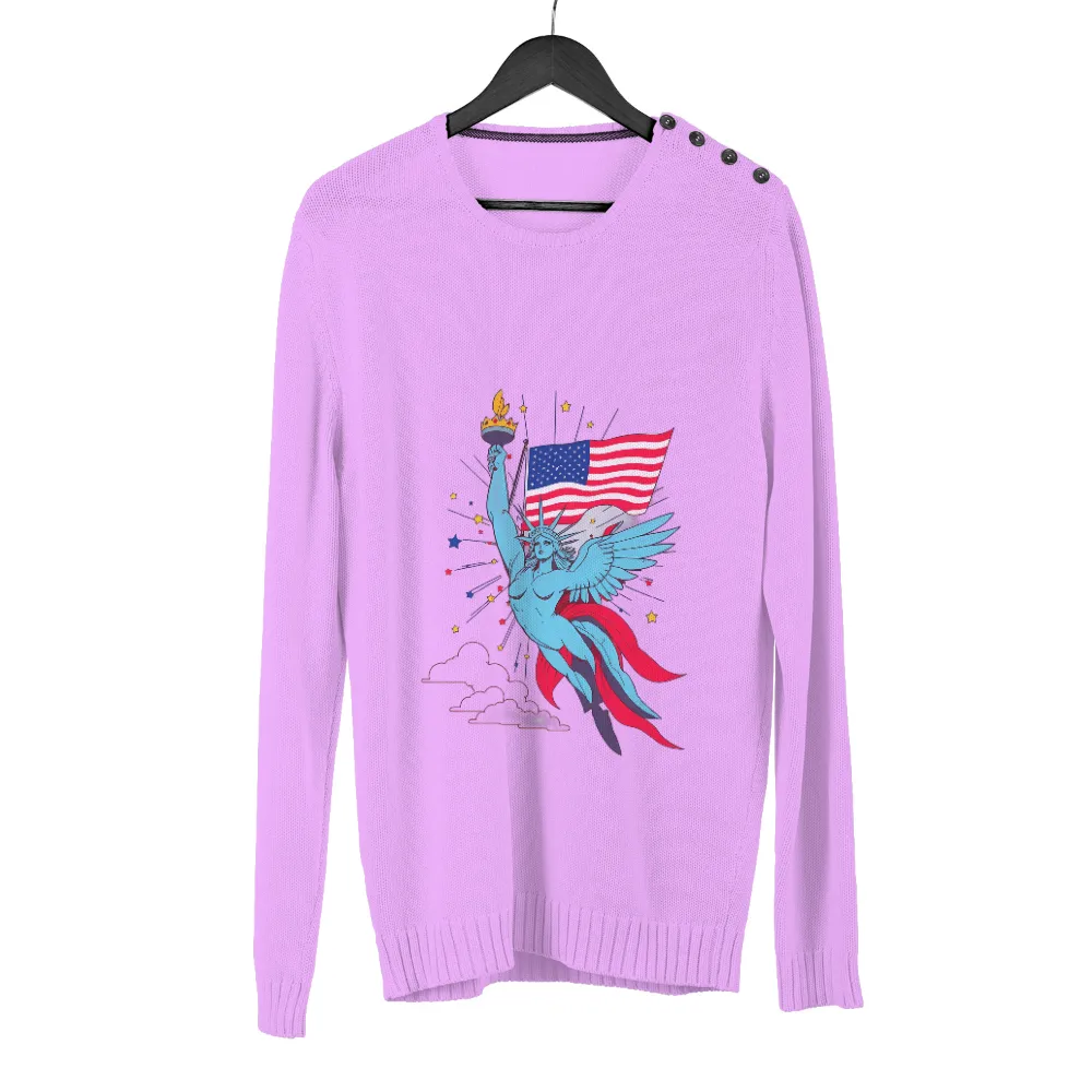 Graphic Tees: Freedom's Wings - A Symbol of Hope and Unity|rainbow american flag t shirt