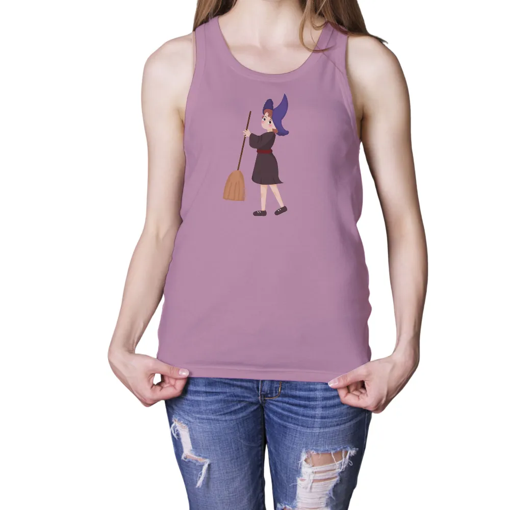 Customized Tee Shirts: Luna's Magical Adventure - Witch, Broomstick, Magic|on a dark desert highway shirt witch