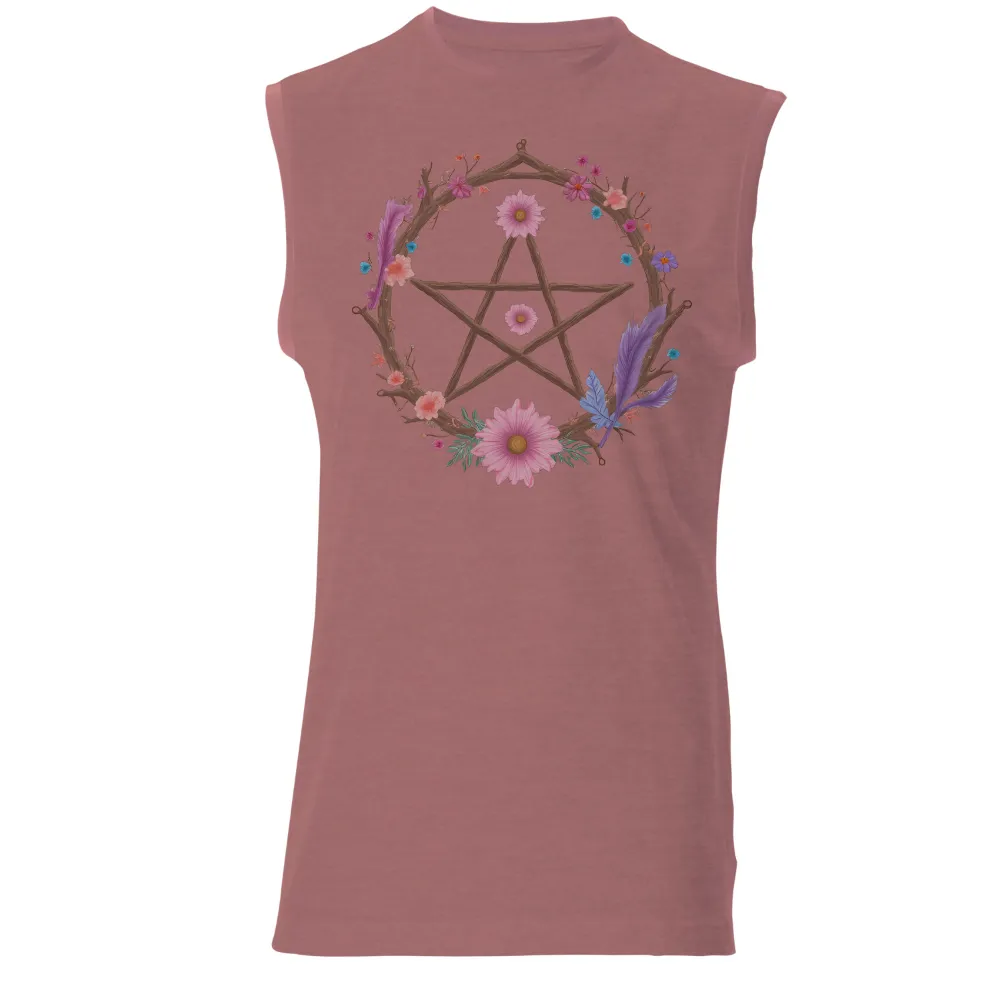 Customized Tee Shirts: Nature's Pentagram - Artistic Designs|harmony day t shirts best and less