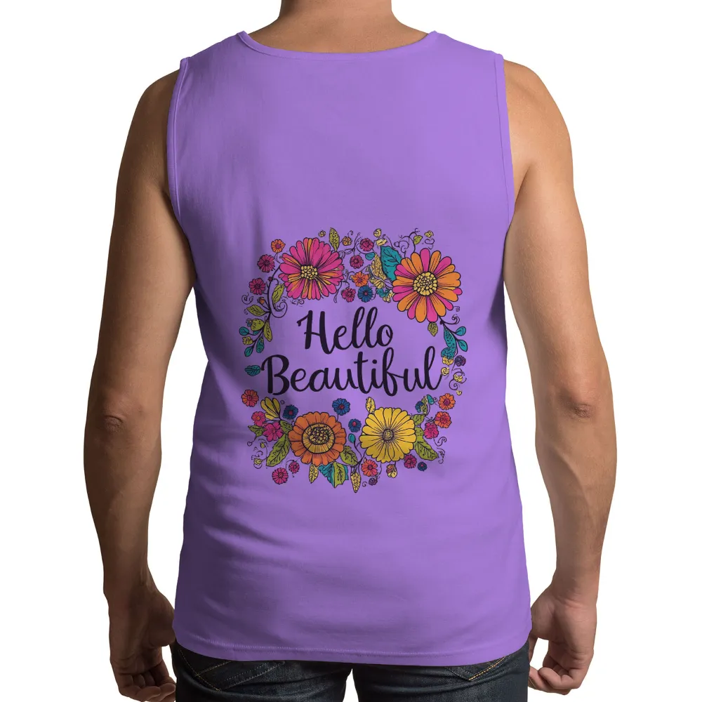 T-Shirts Design: Hello Beautiful - Embrace Your Inner Beauty|graffiti nature