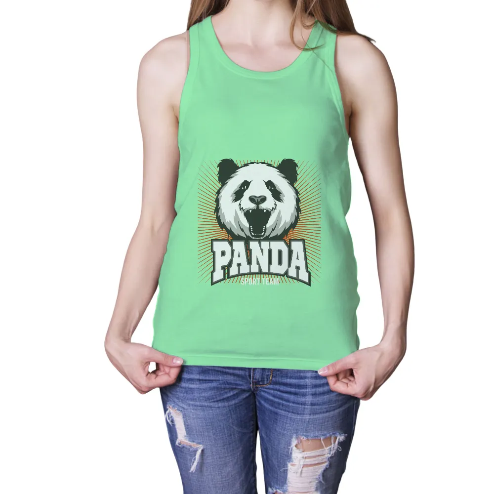 Shirts Graphic Tees: Roaring Panda Sport Team Emblem|nfl team jerseys 2022