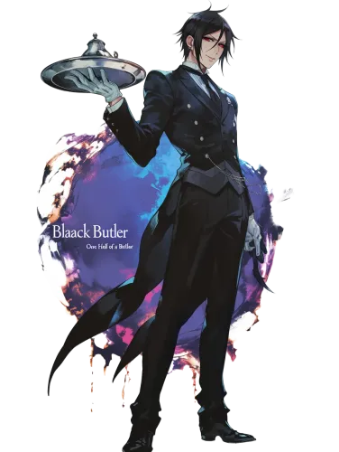 Sebastian Michaelis with Butterflies - black butler pants