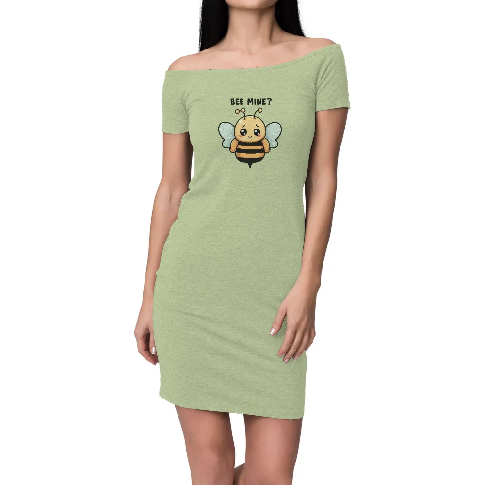 Graphic Tees: Bee Mine? - Whimsical Love Design|music art love happiness t shirt