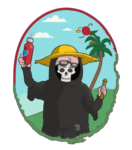 T-Shirts Custom: Grim Reaper's Summer Vacation