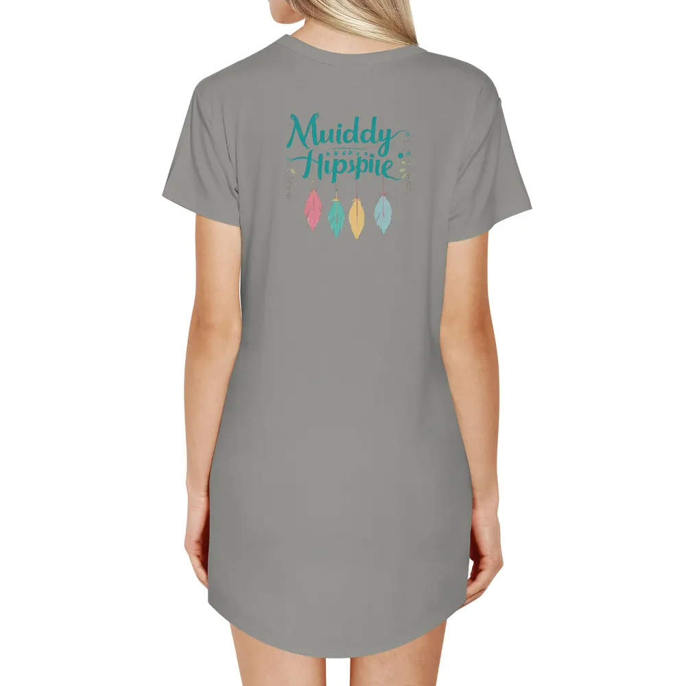 Tee Shirt Printing: Muiddy Hippie - Embrace Your Journey|bleaching comfort colors