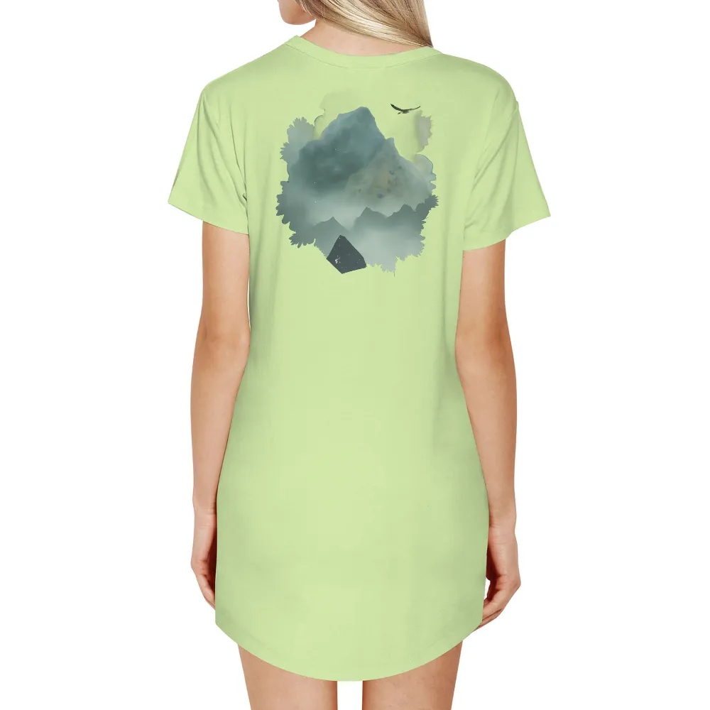 T-Shirts Custom: Soar Above the Clouds with Nature's Majesty|t shirt painting on nature