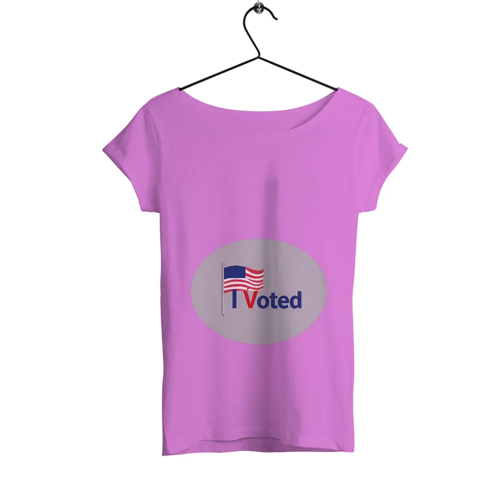 TShirt Design: I Voted - A Symbol of Democracy|bleached american flag shirt