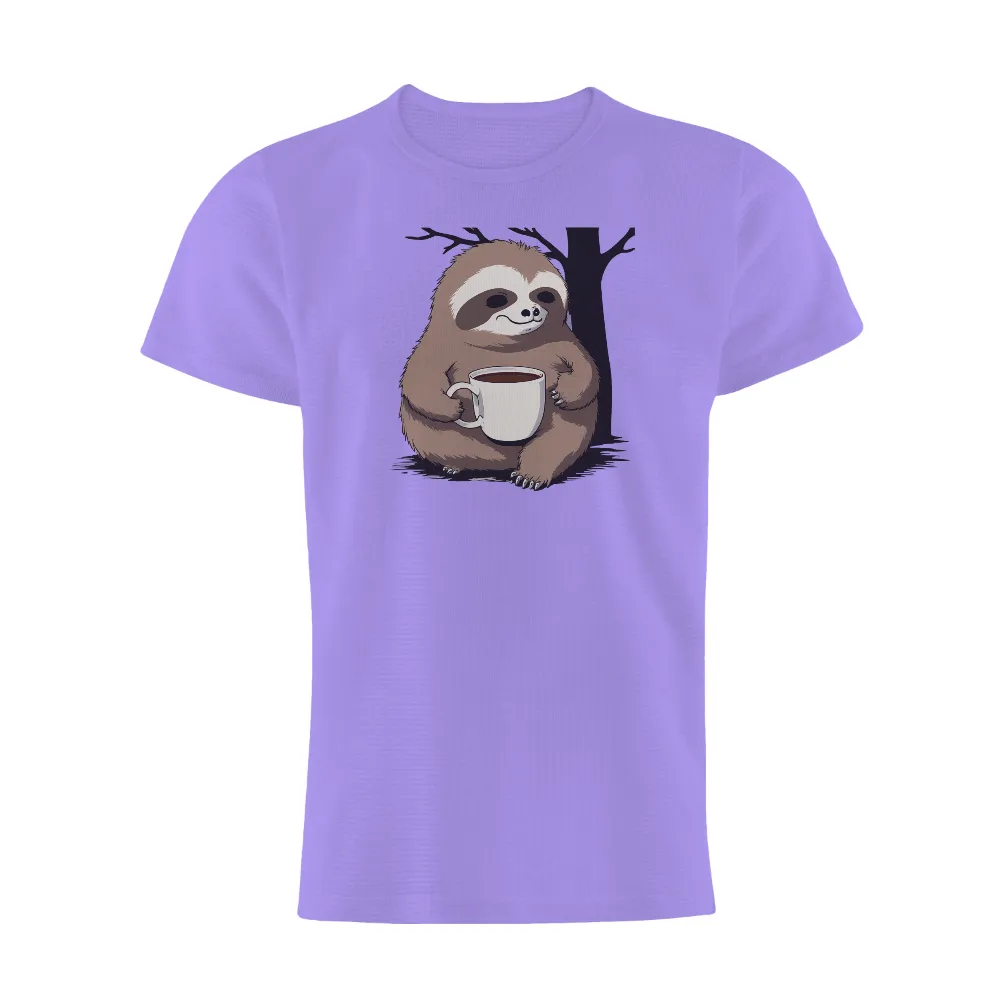 Custom T-Shirt Printing: Sloth Coffee Lover - Funny & Quotes|zelda coffee shirt