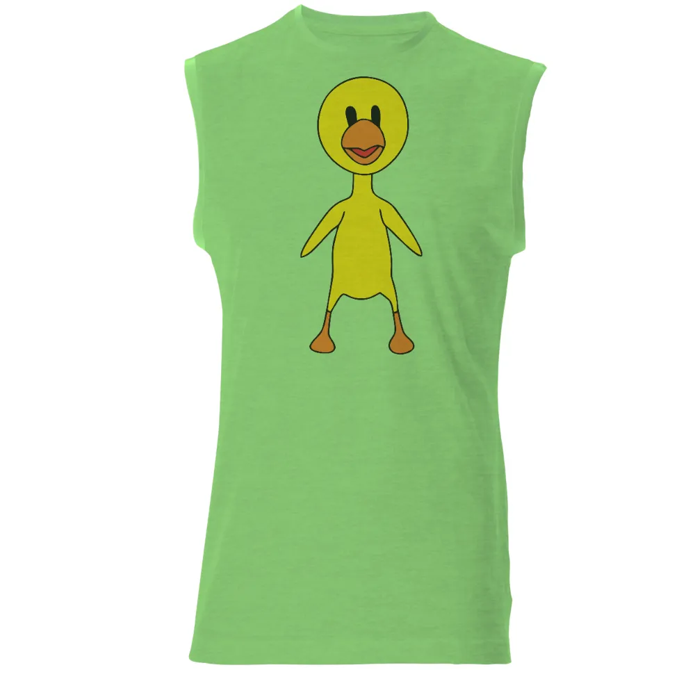 Cheerful Yellow Duck T-Shirt Printing - Childhood Innocence|rabbit duck illusion t shirt