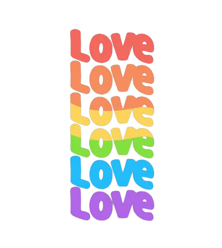 T-Shirts Custom: Love in Every Color - Rainbow Pride Design