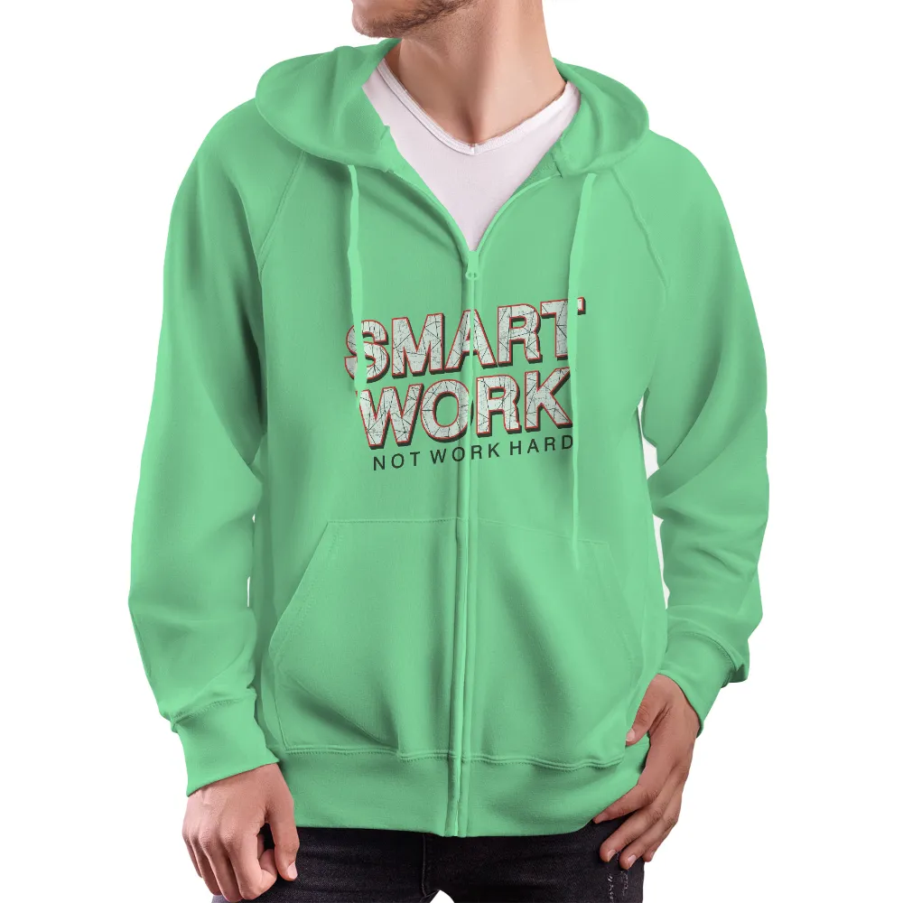 Customized Tee Shirts: Smart Work Not Work Hard - Inspirational Quote