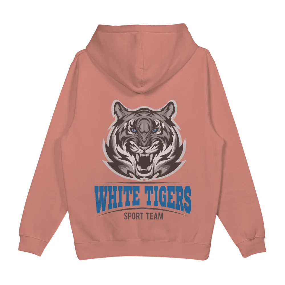 Custom Tee Shirts: White Tiger Sports Team Pride|men's big & tall mlb team tee