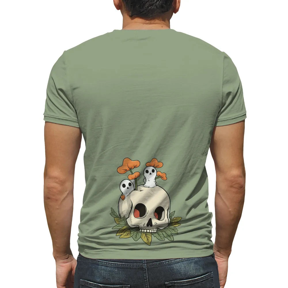 Graphic Tees: Skull and Ghosts - Life and Death Harmony|animal crossing skull tee