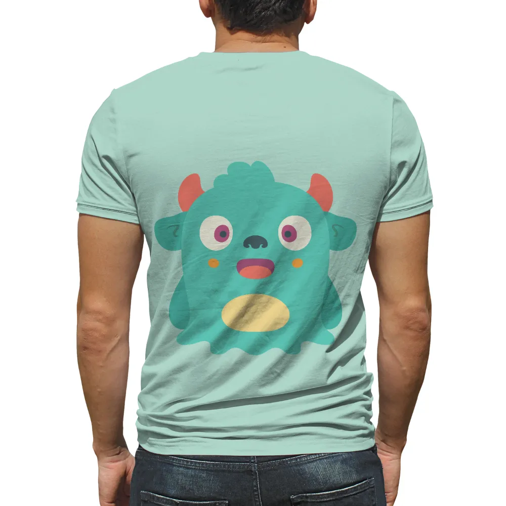 Zee the Monster: A Whimsical T-Shirt Printing Design|orange army t shirt max