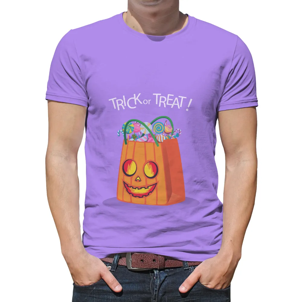 TShirt Design: Halloween Trick or Treat Bag|a fun thing to do in the morning shirt