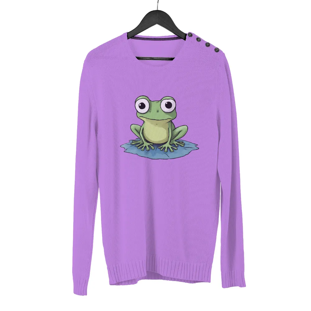 TShirt Design: Explore the Unknown with Curious Frog|roblox frog shirt