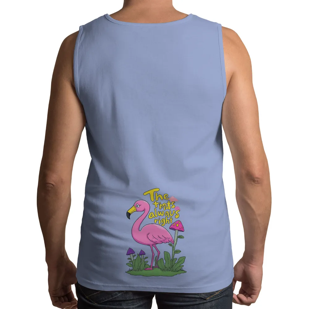 T-Shirts Pattern: The Tints Always Right - Whimsical Flamingo Design|unique valentine shirts