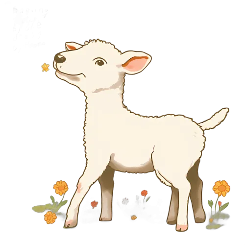 TShirt Printing: Lily the Lamb - Innocence and Joy