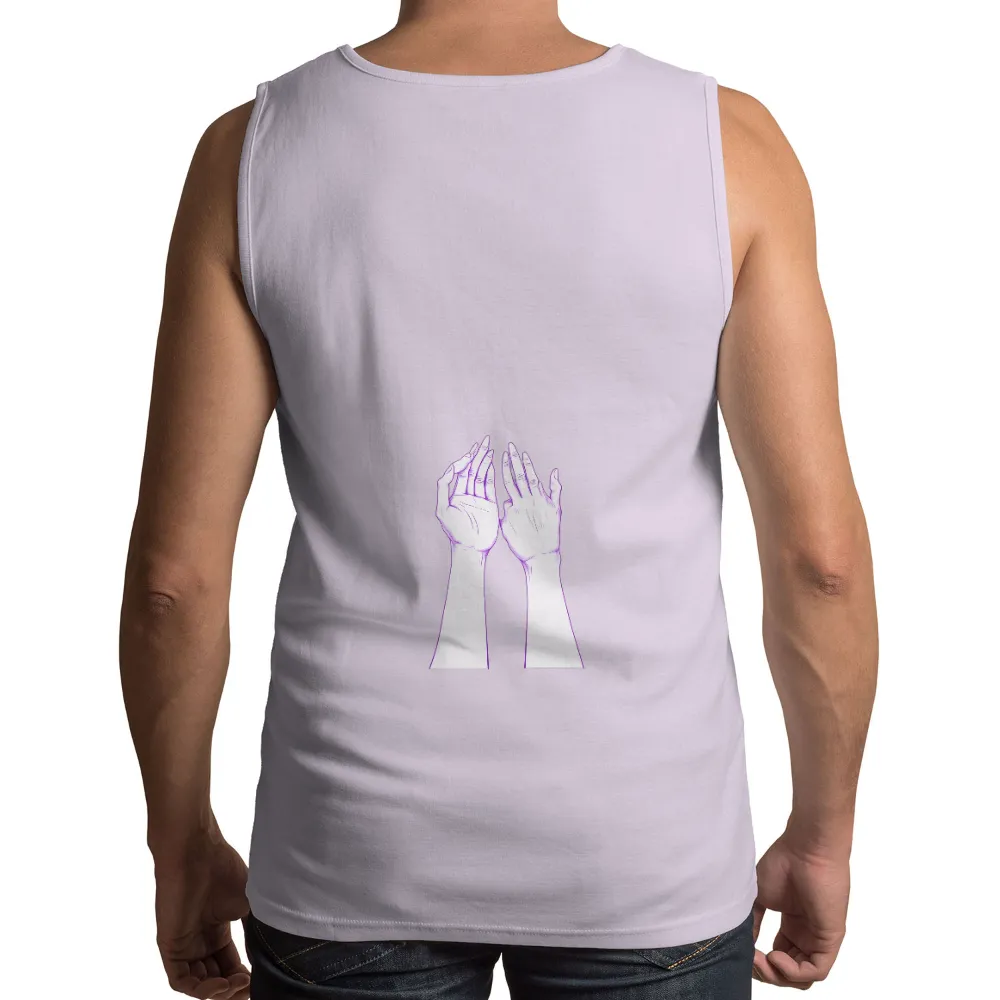 TShirt Design: Reaching for Dreams with Purple Hands|roblox shirt purple