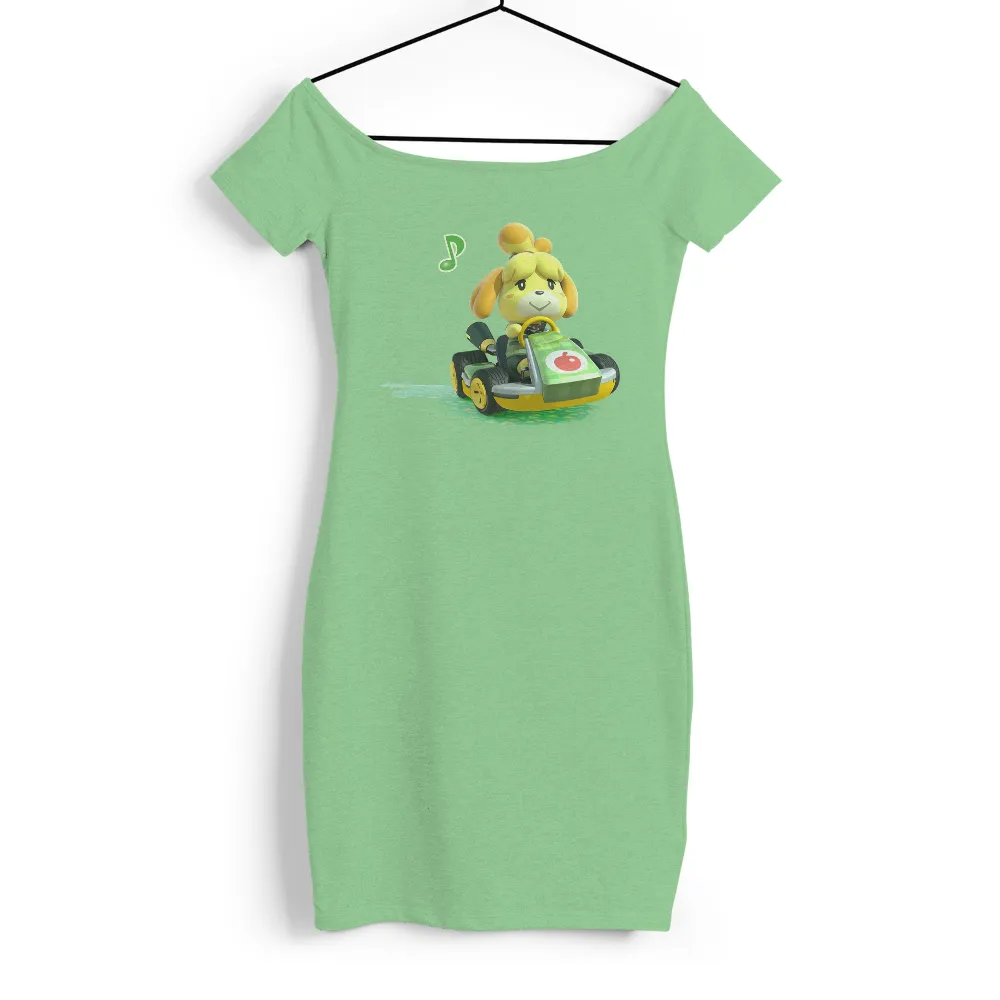 Tee Shirt Printing: Isabelle's Go-Kart Adventure in Animal Crossing|animal crossing thick striped shirt