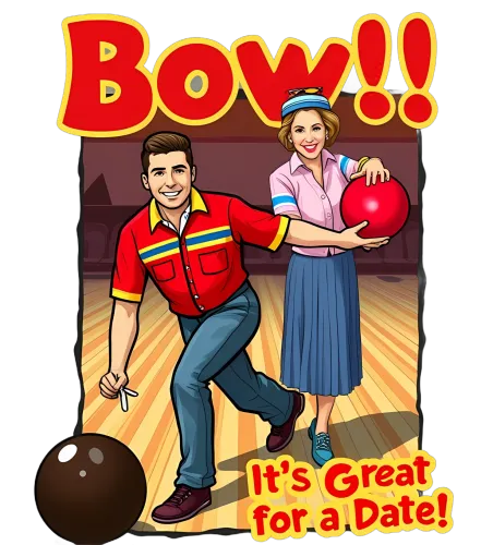 T-Shirts Custom: Bowling Fun for a Date