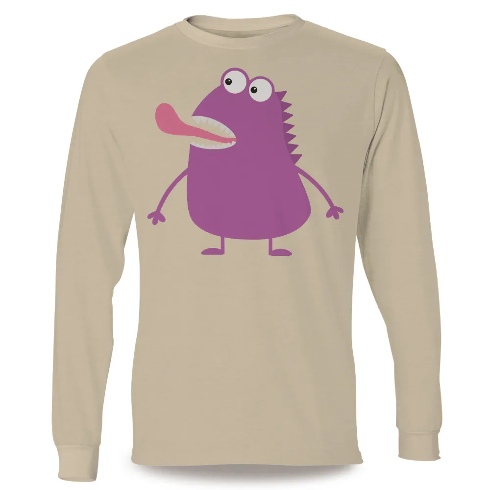 Custom T-Shirt Printing: Quirky Purple Monster - Whimsical Fun|funny valentines day couple shirts