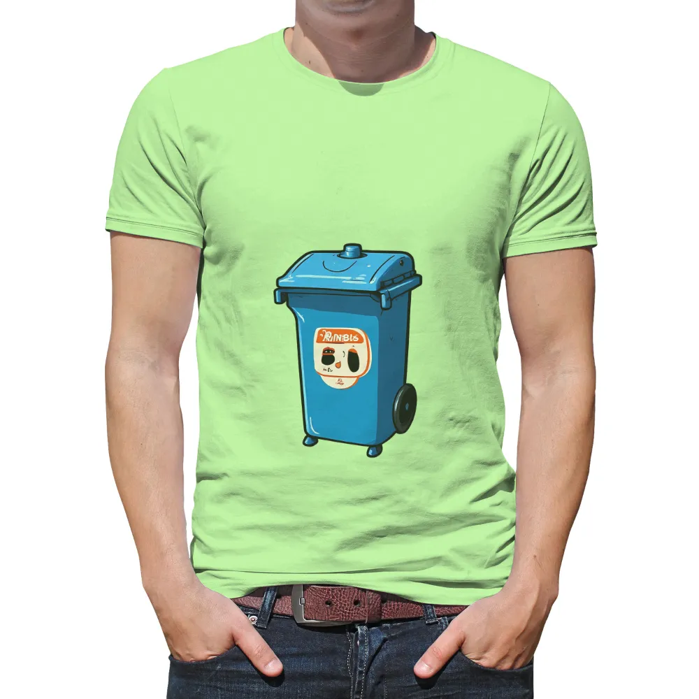 Graphic Tees: Quirky Trash Can Mascot - Funny & Quotes|a fun thing to do in the morning shirt