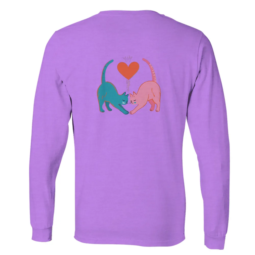 TShirt Design: Cats in Love - Heart-Shaped Tree|roblox heart t shirt