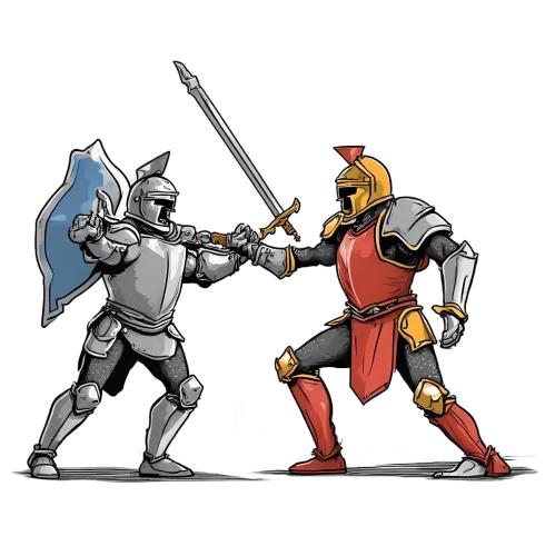 Medieval Battle Designs: Knights in Epic Duel