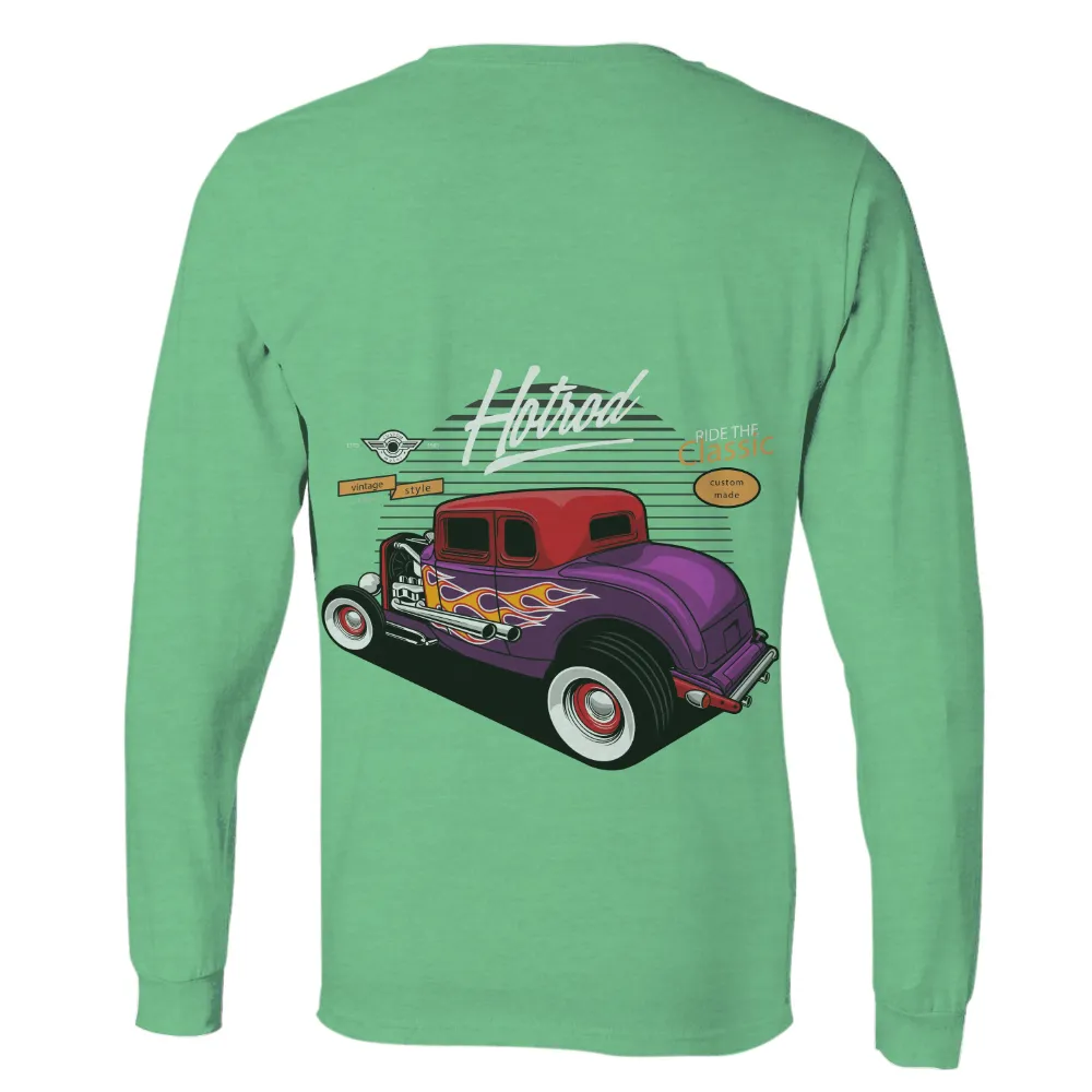 Graphic Tees: Hotrod Classic - Vintage Style Flame Design|custom made fathers day shirts