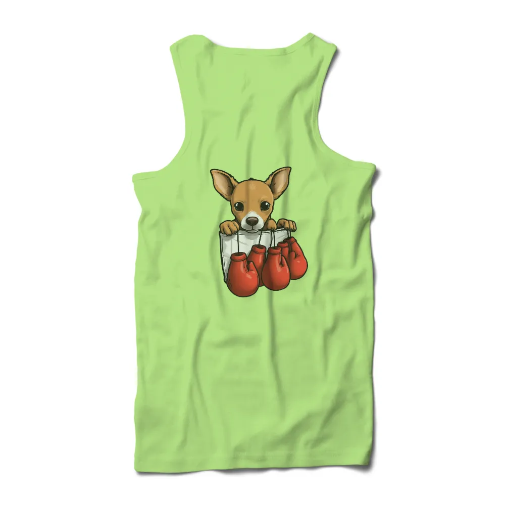 T-Shirts Design: Boxing Chihuahua - Courage and Determination|courage the cowardly dog vintage shirt