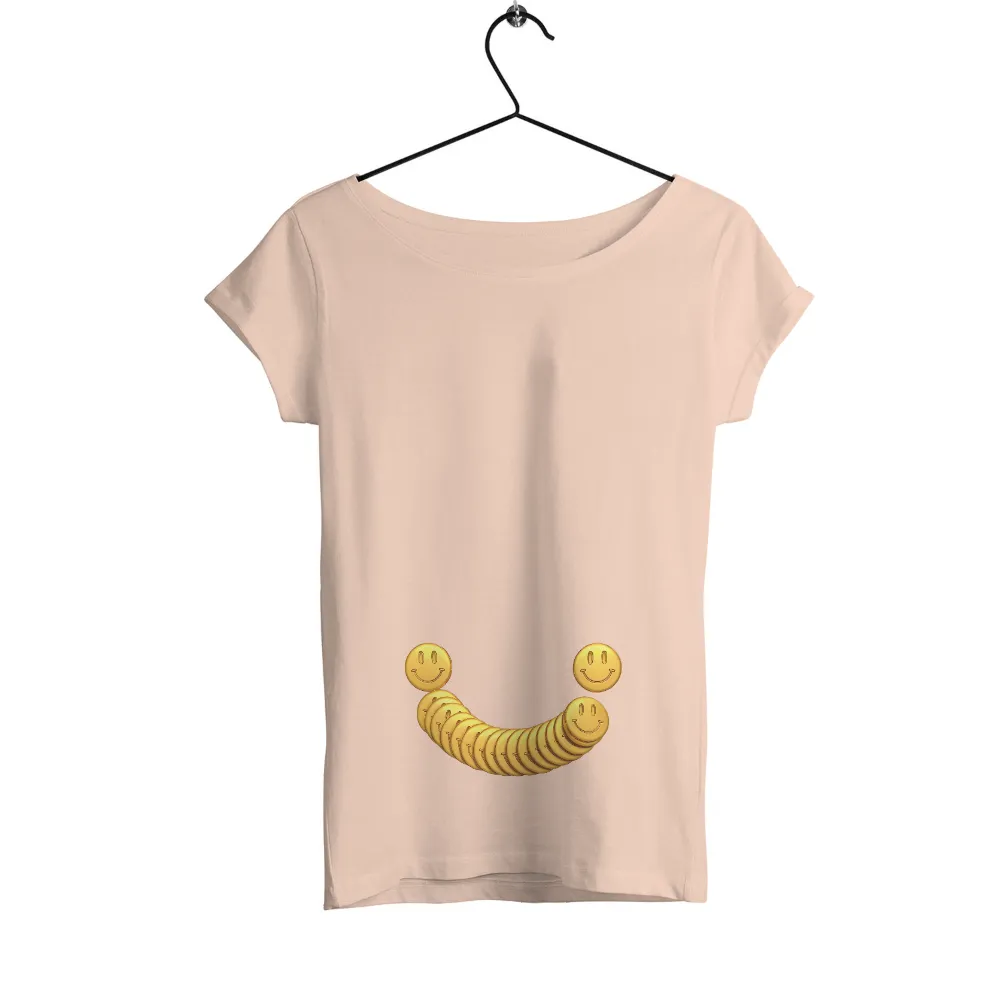 Custom T-Shirt Printing: Spread Joy with the Smiley Chain Design|roblox gold chain t shirt