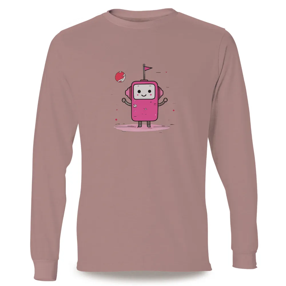 TShirt Printing: Pink Robot Space Adventure - Cyberpunk Design|pink shirt day 2022 london drugs