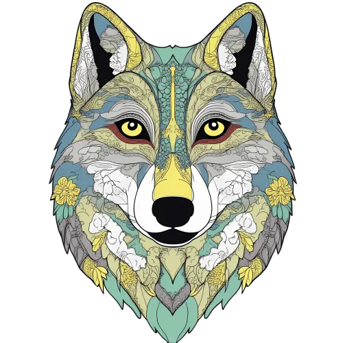 T-Shirt Printing: Nature's Guardian - Wolf Inspired Artistic Design