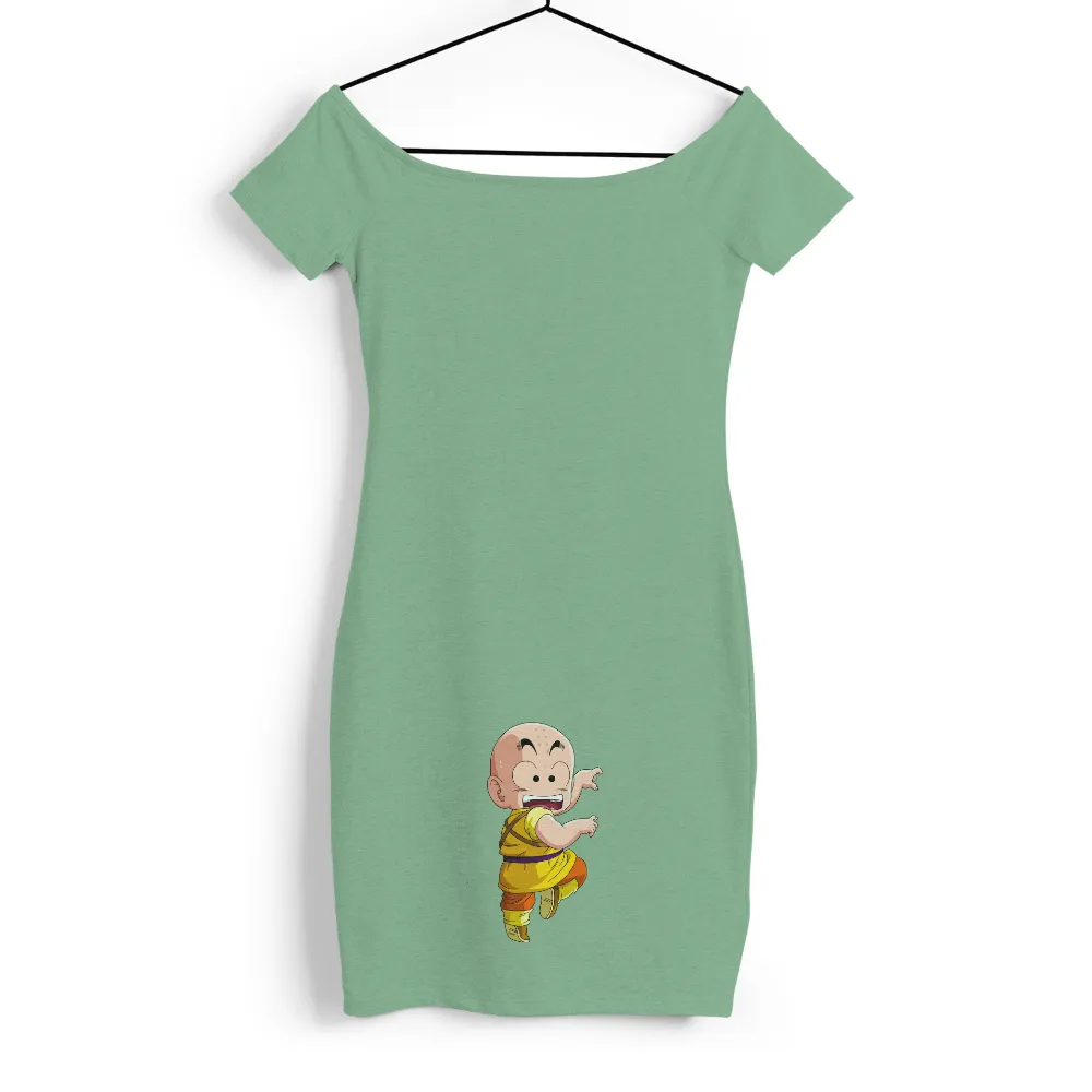 Custom T-Shirt Printing: Cheerful Krillin from Dragon Ball|dragon ball father's day shirt