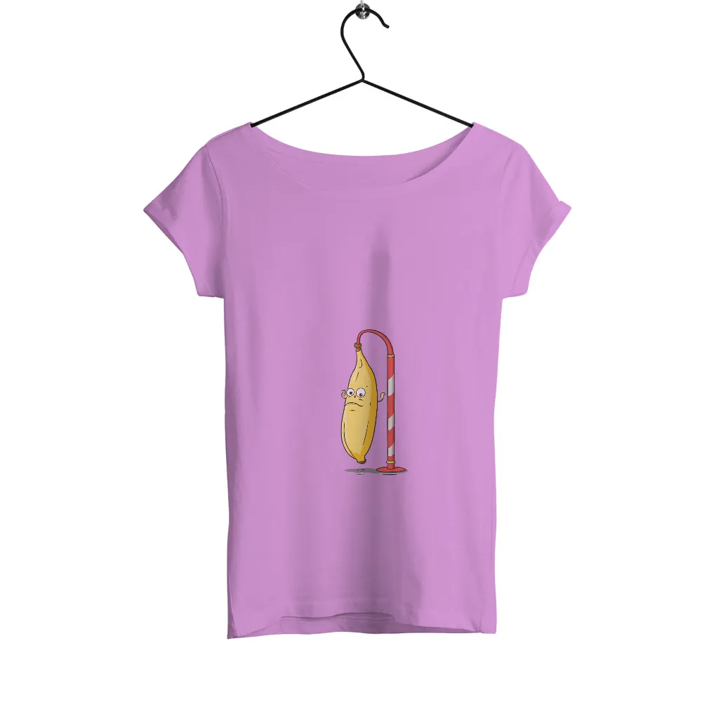 Custom T-Shirt Printing: Whimsical Banana Hanging on a Pole|banana republic rustic camp shirt