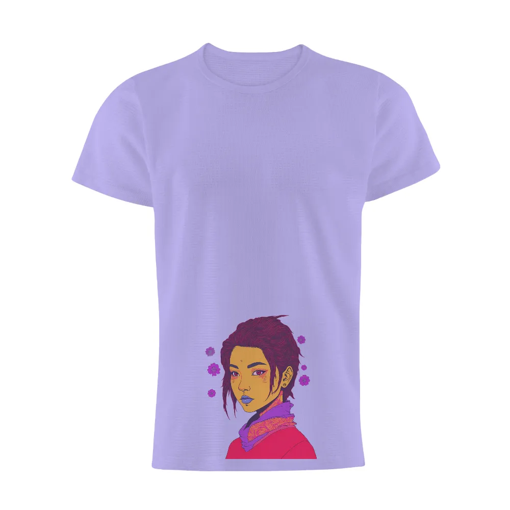 Cyber Geisha T-Shirt Printing: A Fusion of Tradition and Future|tie dye shirt patterns one color