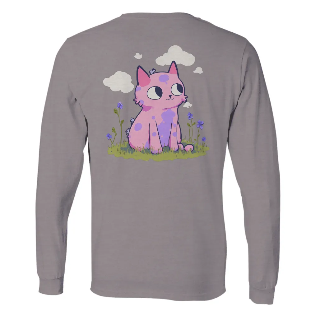 Whimsical Pink Cat TShirt Design: A Moment of Innocence and Wonder|8th wonder shirts