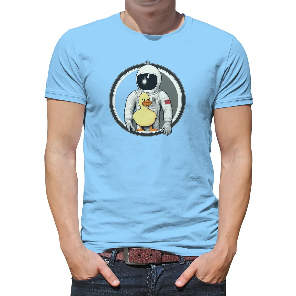 T-Shirts Pattern: Astronaut and Duckling Friendship|alpha industries space shuttle tee