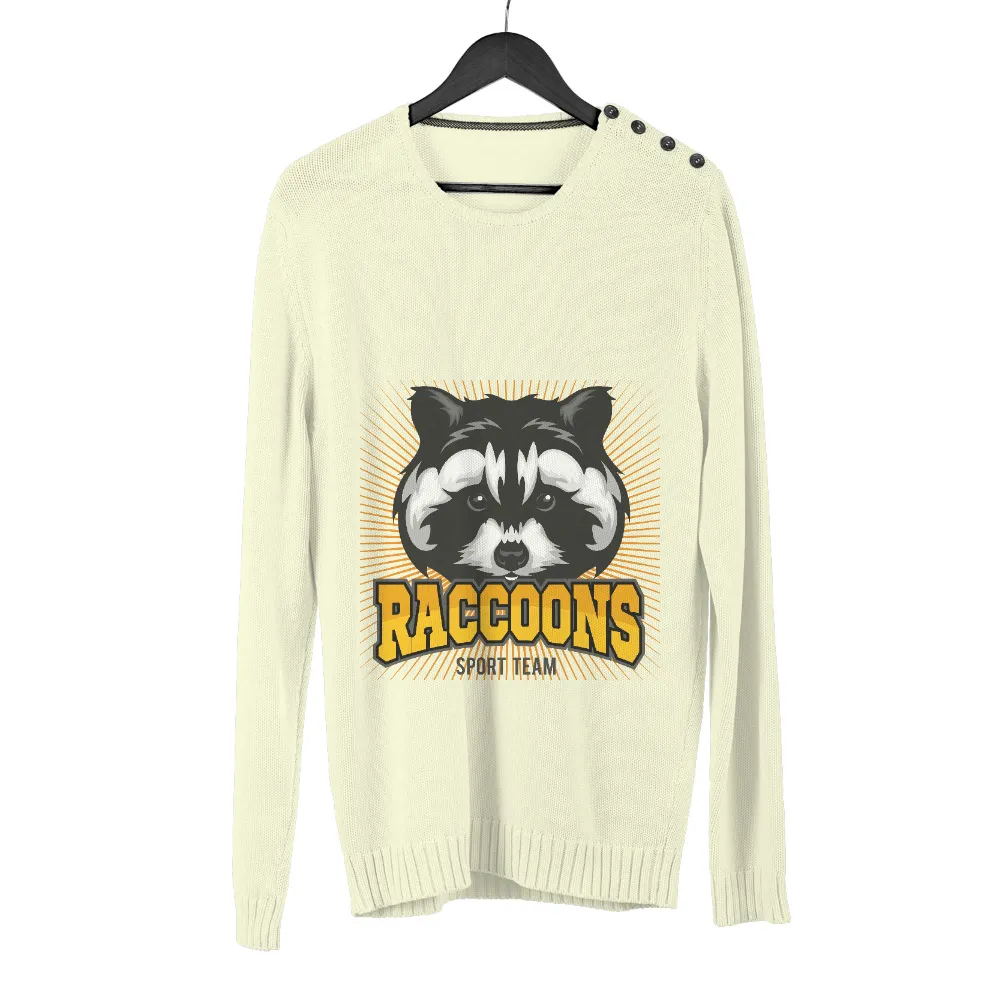 T-Shirts Custom: Raccoons Sport Team Mascot Rocky|team spirit nba t shirt