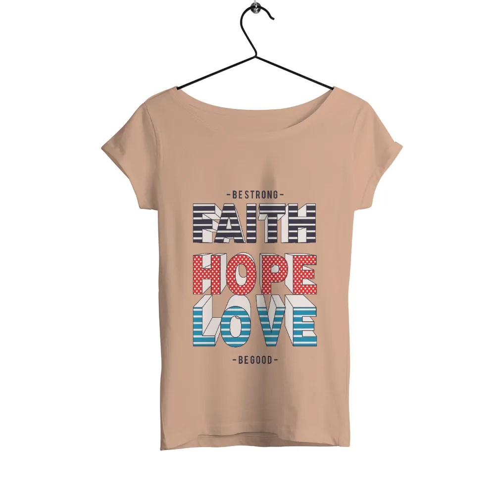 Shirts Graphic Tees: Faith Hope Love - Be Strong, Be Good|rhcp unlimited love tshirt