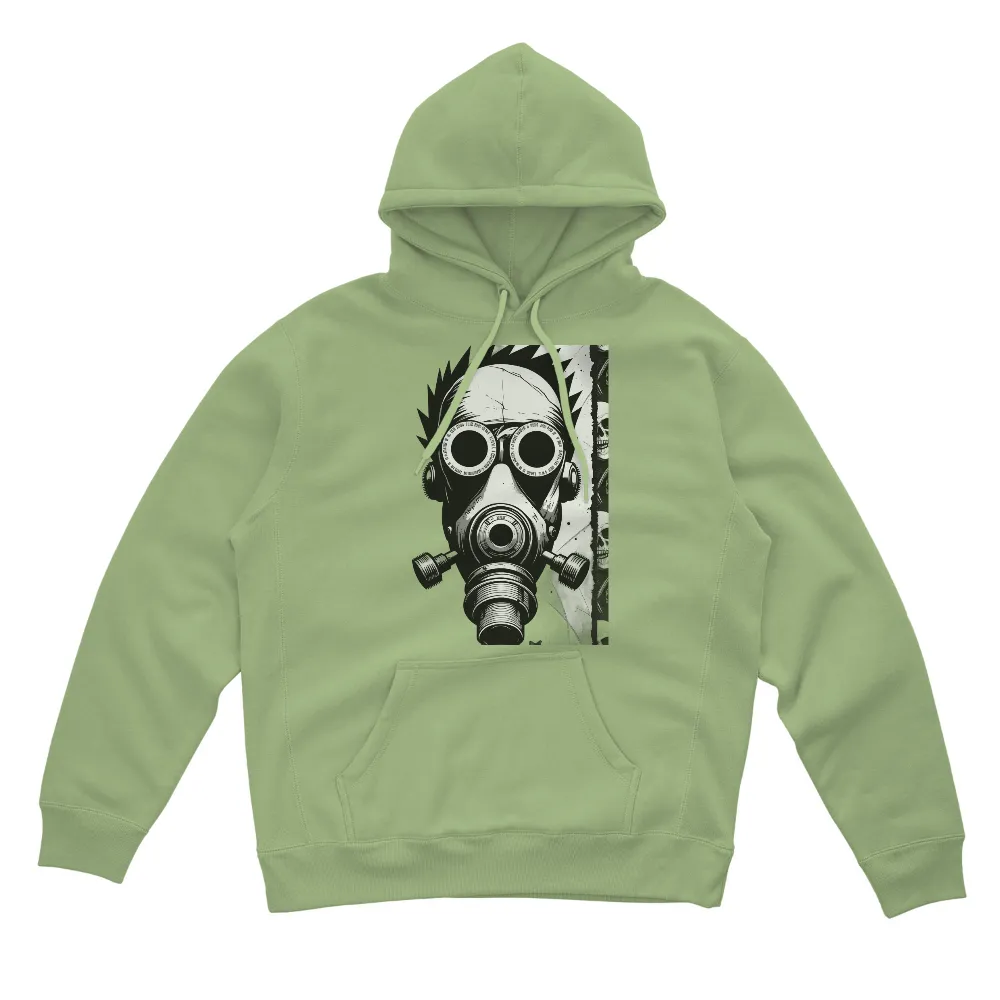 T-Shirts Custom: Cyberpunk Gas Mask - Dark and Gritty Future|essentials fear of god dark oatmeal long sleeve t shirt